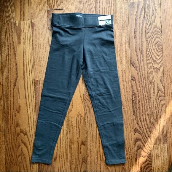 New York & Company Seamless Zipper Hem Gray Leggings Mid Rise Women’s SZ XS NWT - Picture 6 of 7